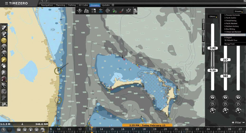 Furuno TimeZero autofilter