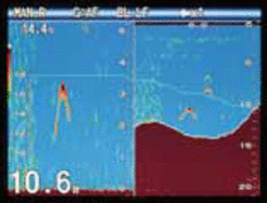 Furuno FCV-288 фиксация дна