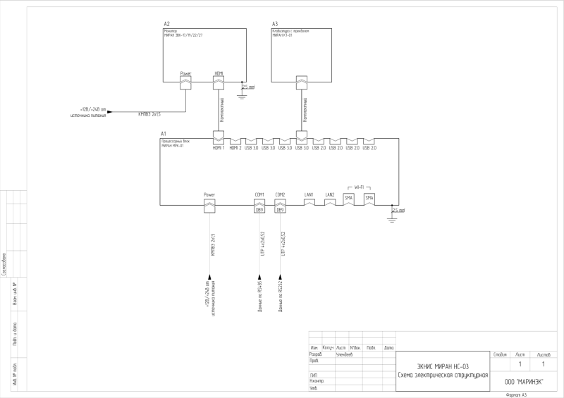 Схема подключения МИРАН ЭКНИС НС-03