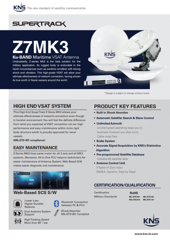 Брошюра KNS SuperTrack Z7Mk3 Брошюра KNS SuperTrack Z7Mk3