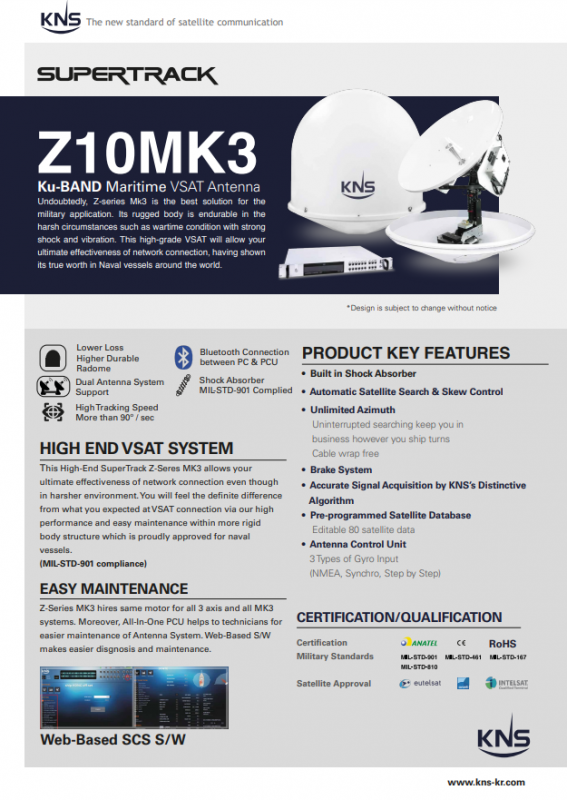 Брошюра KNS SuperTrack Z10Mk3 ku Брошюра KNS SuperTrack Z10Mk3 ku