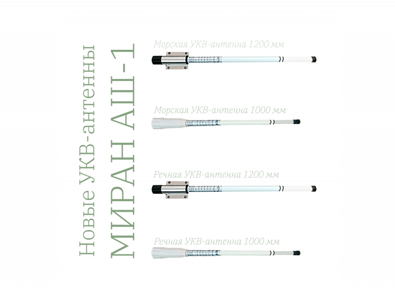 Миран АШ-1 - морские и речные УКВ-антенны — анонс новых продуктов