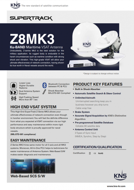 Брошюра KNS SuperTrack Z8Mk3 Брошюра KNS SuperTrack Z8Mk3