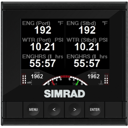 instrument display simrad is35
