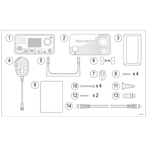 Судовая морская рация | Raymarine | Ray63 | VHF