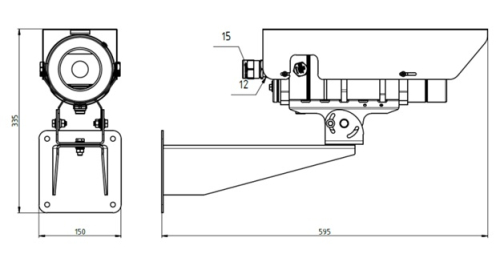 Видеокамера | цифровая | взрывобезопасная | МИРАН | ИВМС-501В