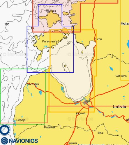Navionics+ Small WEST LATVIA 5G332S