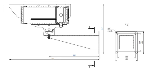 Видеокамера | цифровая | взрывобезопасная | МИРАН | ИВМС-501В