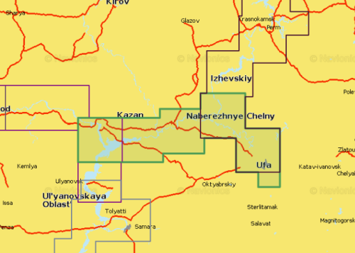 Navionics+ Small Река Белая и нижняя Кама 5G633S2