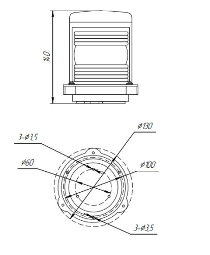 Сигнальный фонарь | МИРАН | СОФ Ф-2-К-01