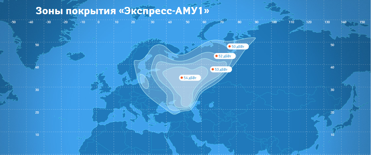 Карта покрытия аму 1