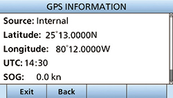 Icom IC-M803_GPS information