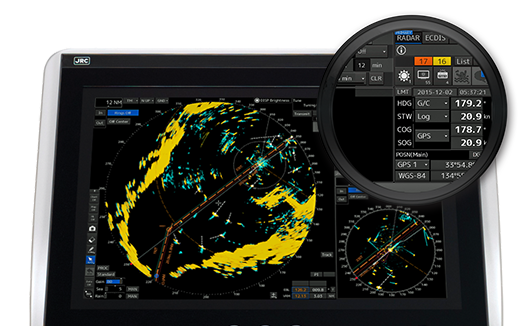 Интерфейс морского радара JRC JMR-9200 / 7200 Интерфейс морского радара JRC JMR-9200 / 7200