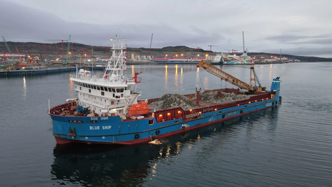 Камнеукладчик BLUE SHIP с системой видеонаблюдения ТСОН МИРАН