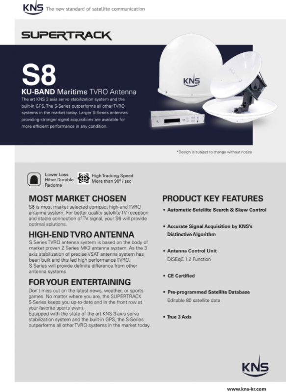Брошюра KNS SuperTrack S8 Брошюра KNS SuperTrack S8